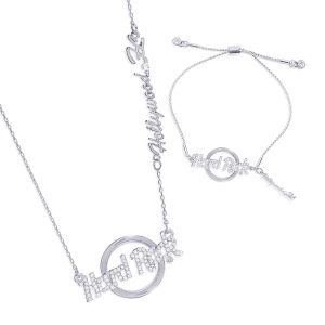 Silver Logo Pendant Necklace