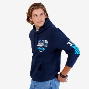 Adult Fit Messi Live Greatness Hoodie in Navy