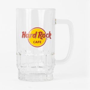 Cafe Logo Glass Pint Stein with Handle
