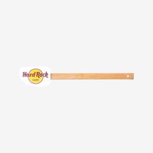 Hard Rock Cafe Logo Spatula in White with Wood Handle