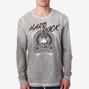 Guitar Company Men Fit CircleUp Washed Longsleeve in Silver