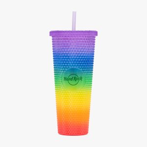 Pride Tumbler With Straw in Rainbow 24oz