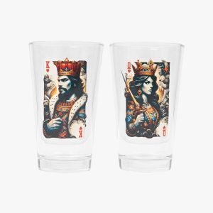 King & Queen of Hearts Pint Set