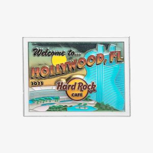 Limited Edition Hollywood, FL 3D Postcard Pin