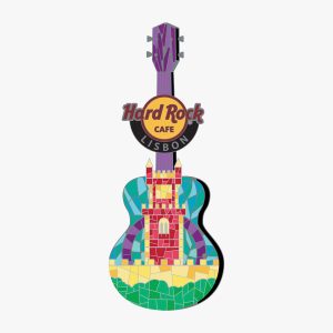 Lisbon Mosaic Castle Guitar Pin